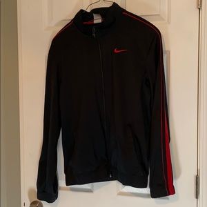 Nike track jacket red and black